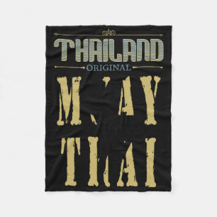 Thailändisches Original Muay Thai Kickboxen Gesche Fleecedecke