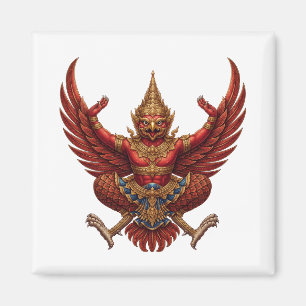 Thailändisches Wappen Landesflagge Symbol Garuda E Magnet