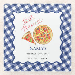 Thais Amore Italienisches Pizza Party Brautparty Glasuntersetzer