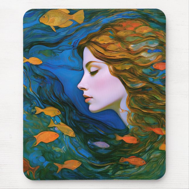 "Thalassa" - Frauen im Wasser Mousepad (Vorne)