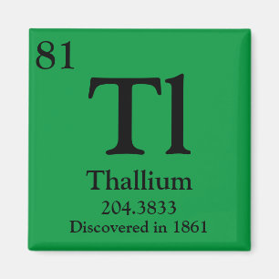 Thallium Periodic Table Magnet