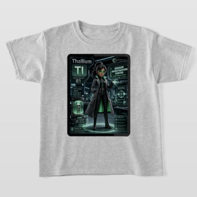 Thallium (Tl) –  ATOMIVRA™ Kollektion T-Shirt (Ablage )