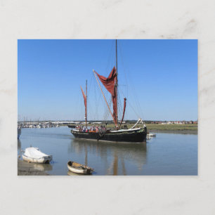 Thames Barge Segelboot Postkarte