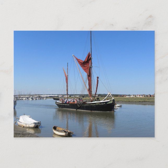 Thames Barge Segelboot Postkarte (Vorderseite)