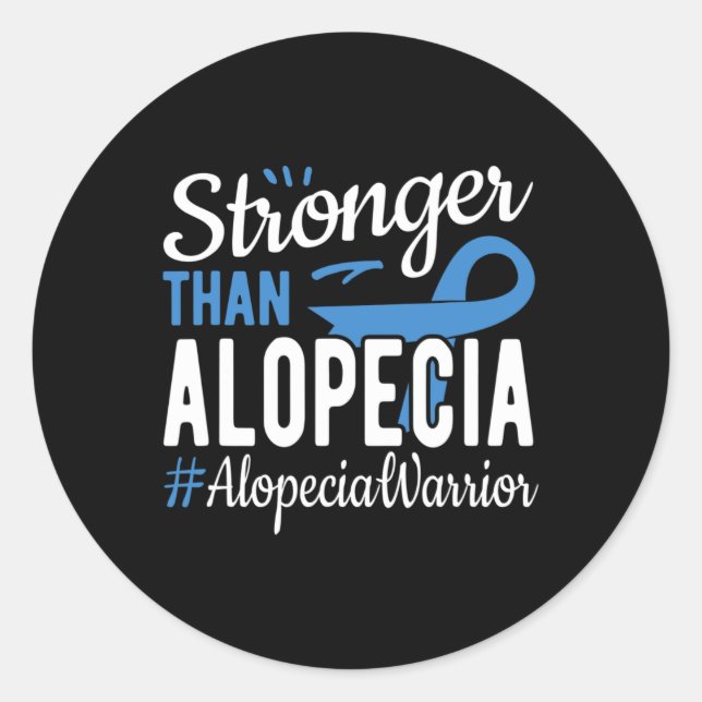 Than Alopecia Runder Aufkleber (Vorderseite)