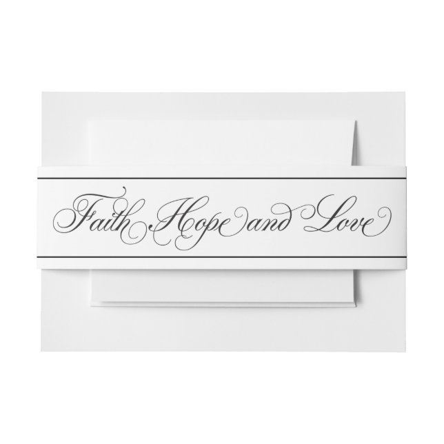 Than Border Script Faith Hope & Liebe Bly Band (Vorderseite Beispiel)