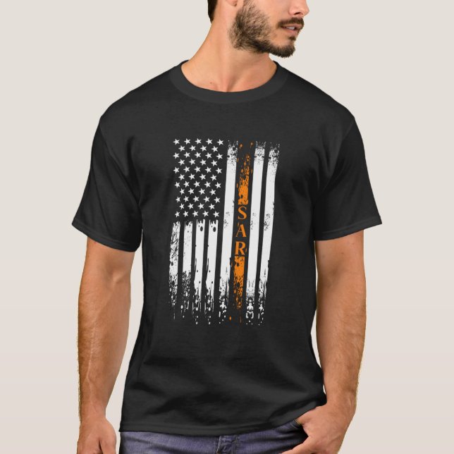 Thane Orange Line - Such- und Rettungsteam Sar T-Shirt (Vorderseite)