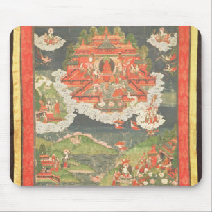 Thangka des Paradieses von Amitabha Mousepad