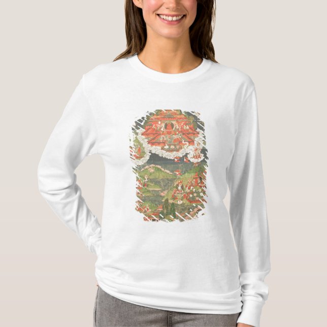 Thangka des Paradieses von Amitabha T-Shirt (Vorderseite)