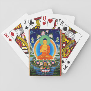 Thangka Prabhutaratna Buddha Spielkarten