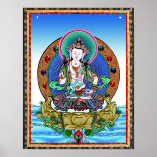 Thangka Vajrasattva Tattoo Mandala Poster