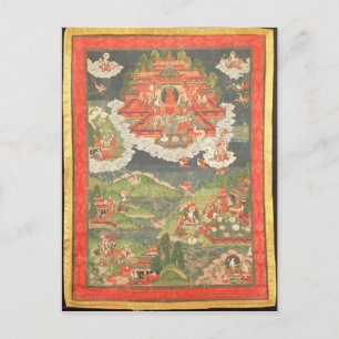 Thangka vom Paradies Amitabha Postkarte