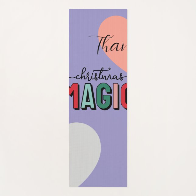 Thank Christmas Magic Pastel Yoga Mat | Holiday We Yogamatte (Vorderseite)