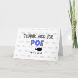 Thank God for Plenty of Fish Card Feiertagskarte