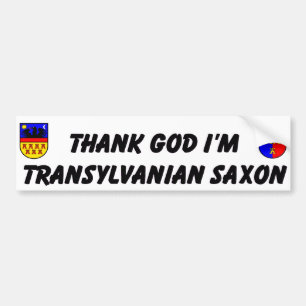 Thank God I'm Transylvanian Saxon Autoaufkleber