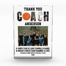 Thank You Basketball Coach Team End Of Season