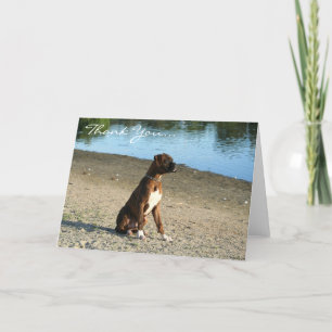 Thank You Boxer Puppy Greeting card Dankeskarte