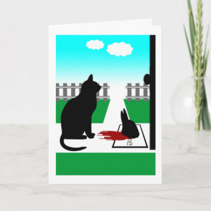 Thank you (Bunny Head) Dankeskarte