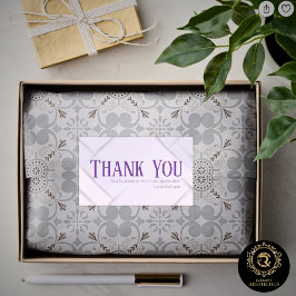 Thank You Business Sticker Lavender & Plum