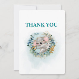 Thank You Card Baby Shower "Baby Koala" Dankeskarte