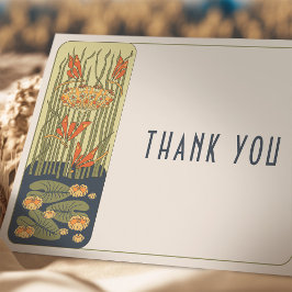 Thank You Card Belle Epoque Dragonfly Wedding Einladung