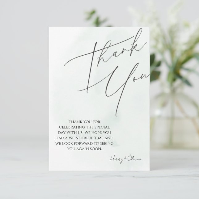 THANK YOU CARD DANKESKARTE (Stehend Vorderseite)
