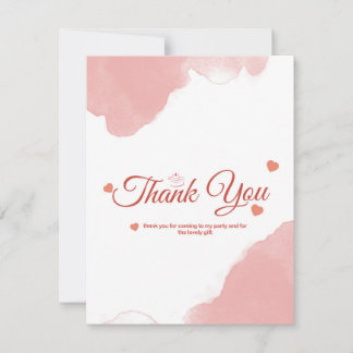 Thank You Card Dankeskarte