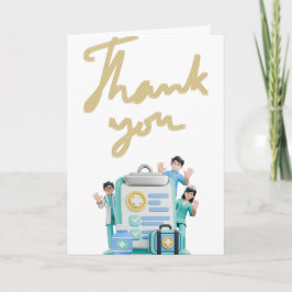 Thank you card for for Hospital Nurses. Karte