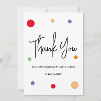 Thank You Card for wedding Einladung