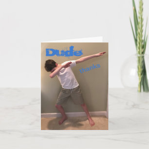 Thank You Card from Teenager Dankeskarte