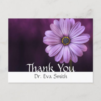 Thank You Card operation doctor hospital flower  Postkarte