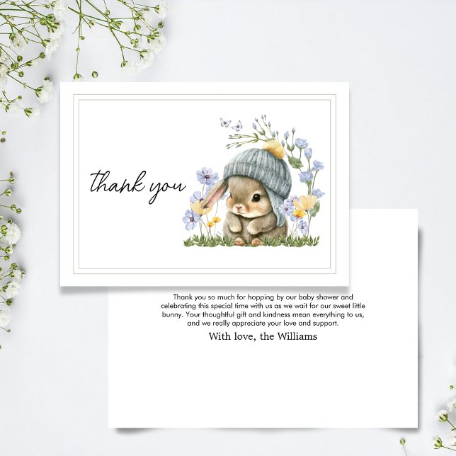 Thank You Card Simple Little Bunny Dankeskarte (Thank You Card Simple Little Bunny 4)