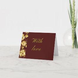 Thank you card-Velvet Wine colllection Dankeskarte