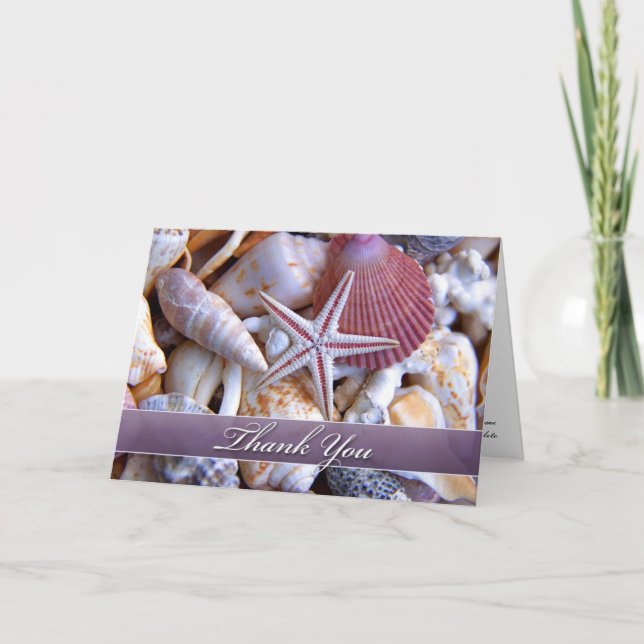Thank You Clam Shells Card Dankeskarte (Vorderseite)
