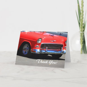 Thank You Classic Red Car Greeting card Dankeskarte
