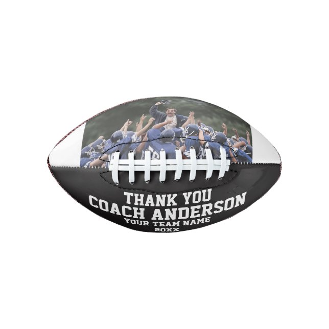 Thank You Coach Modern Cool Unique Create Your Own Football (Vorderseite)