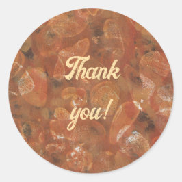 Thank you, custom stone print stickers