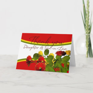 Thank you Daughter and Son-in-Law Dankeskarte