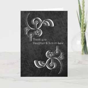 Thank you Daughter and Son-in-Law Dankeskarte