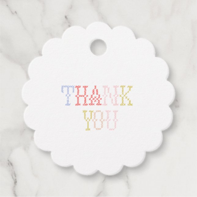 Thank You Favor Tag Geschenkanhänger (Vorderseite)