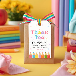 Thank You for All You Do Teacher Appreciation Geschenkanhänger