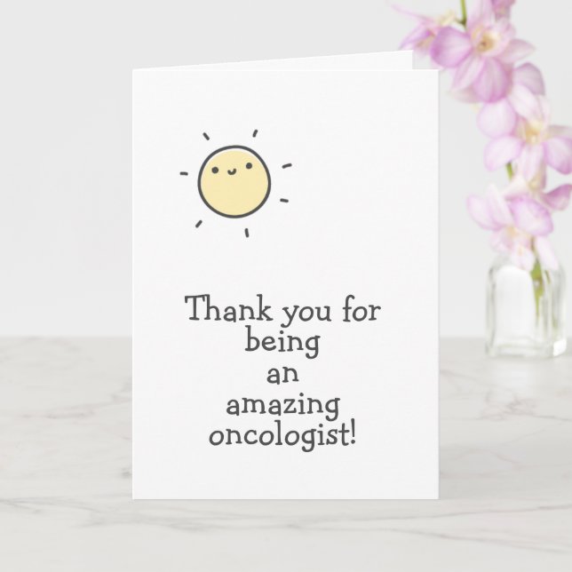 Thank You for Being an Amazing Oncologist! Karte (Orchidee)
