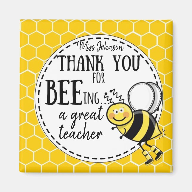 Thank you for being an awesome teacher gift magnet (Vorne)