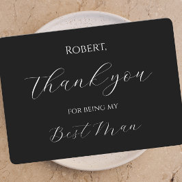 Thank You for Being My Best Man Card Script Dankeskarte
