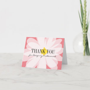 Thank you for being my bridesmaid flower cards dankeskarte