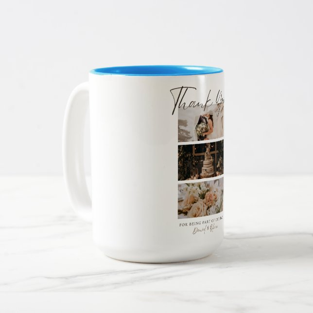 Thank You For Being Part Of Our Day Mug Zweifarbige Tasse (Vorderseite Links)