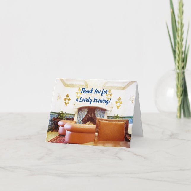Thank You for Dinner Card Dankeskarte (Vorderseite)