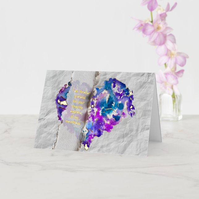 Thank You for Embracing Messiness Foil Love Card (Orchidee)