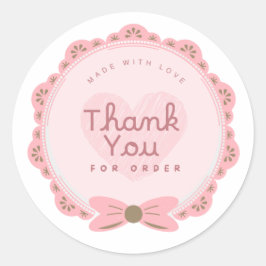 Thank You For Order Sticker