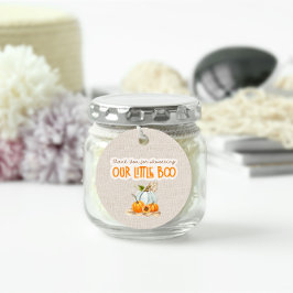 Thank You for Showering Round Favor Tag Geschenkanhänger